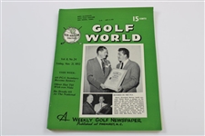 Ten (10) Various Golf World Magazines - 1952-1954 - Belonged to Mark McCormick