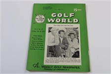 Ten (10) Various Golf World Magazines - 1952-1954 - Belonged to Mark McCormick
