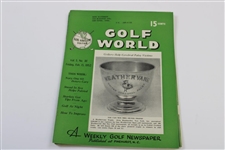 Ten (10) Various Golf World Magazines - 1952-1954 - Belonged to Mark McCormick