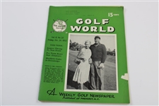 Ten (10) Various Golf World Magazines - 1952-1954 - Belonged to Mark McCormick