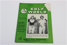 Ten (10) Various Golf World Magazines - 1952-1954 - Belonged to Mark McCormick