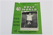 Ten (10) Various Golf World Magazines - 1952-1954 - Belonged to Mark McCormick
