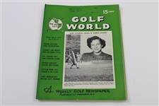 Ten (10) Various Golf World Magazines - 1952-1954 - Belonged to Mark McCormick