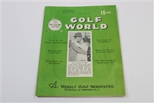 Ten (10) Various Golf World Magazines - 1952-1954 - Belonged to Mark McCormick