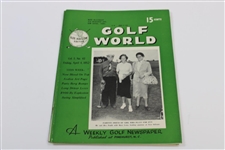 Ten (10) Various Golf World Magazines - 1952-1954 - Belonged to Mark McCormick