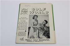 Ten (10) Various Golf World Magazines - 1952-1954 - Belonged to Mark McCormick