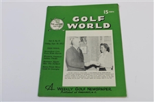 Ten (10) Various Golf World Magazines - 1952-1954 - Belonged to Mark McCormick