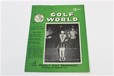 Ten (10) Various Golf World Magazines - 1952-1954 - Belonged to Mark McCormick