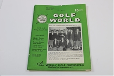 Ten (10) Various Golf World Magazines - 1952 & 1954 - Belonged to Mark McCormick