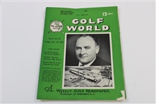 Ten (10) Various Golf World Magazines - 1952 & 1954 - Belonged to Mark McCormick
