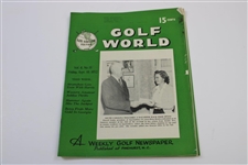 Ten (10) Various Golf World Magazines - 1952 & 1954 - Belonged to Mark McCormick