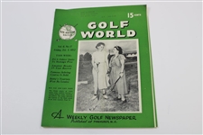 Ten (10) Various Golf World Magazines - 1952 & 1954 - Belonged to Mark McCormick