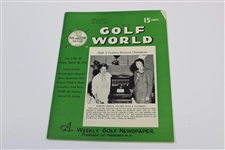 Ten (10) Various Golf World Magazines - 1952 & 1954 - Belonged to Mark McCormick