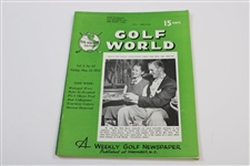 Ten (10) Various Golf World Magazines - 1952-1954 - Belonged to Mark McCormick