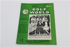 Ten (10) Various Golf World Magazines - 1952-1954 - Belonged to Mark McCormick