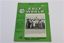 Ten (10) Various Golf World Magazines - 1952-1954 - Belonged to Mark McCormick