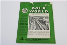 Ten (10) Various Golf World Magazines - 1952-1954 - Belonged to Mark McCormick