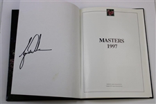 Tiger Woods Signed 1997 Masters Tournament Green Annual Book JSA ALOA