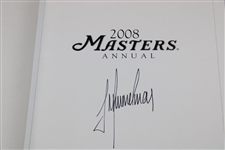 Trevor Immelman Signed 2008 Masters Tournament Green Annual Book JSA ALOA