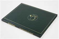 Trevor Immelman Signed 2008 Masters Tournament Green Annual Book JSA ALOA