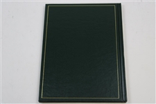 Trevor Immelman Signed 2008 Masters Tournament Green Annual Book JSA ALOA