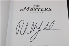 Phil Mickelson Signed 2010 Masters Tournament Green Annual Book JSA ALOA