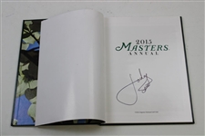 Jordan Spieth Signed 2015 Masters Tournament Green Annual Book JSA ALOA