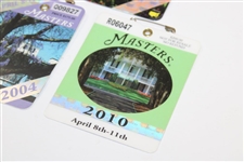 2004, 2006 & 2010 Masters Tournament SERIES Badges - Phil Mickelson Wins