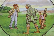 1930’s “Carry Your Caddie Sir?” Grimwade's Stoke on Trent Plate