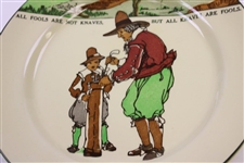 Classic 'All Fools Are Not Knaves, But All Knaves Are Fools' Royal Doulton Plate