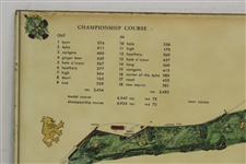 1967 The Old Course St. Andrews J.P. Izatt Layout Map