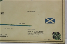 1967 The Old Course St. Andrews J.P. Izatt Layout Map