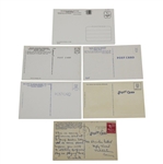 Lot of Five (5) Augusta National Golf Club Masters Postcards