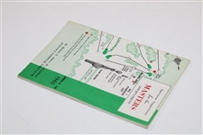 1960 Masters Tournament Spectator Guide - Arnold Palmer Winner