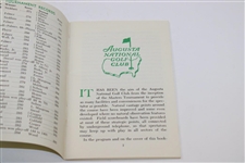 1966 Masters Tournament Spectator Guide - Jack Nicklaus Winner