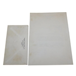 Bobby Jones Signed 1969 Letter with Very Significant Masters Tournament Disability Content JSA ALOA