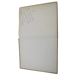1964 Masters Augusta National Golf Club Arnold Palmer's Scrap Book