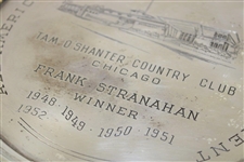 1952 All-American Men's Amateur Golf Tournament Winner's Sterling Plate - Frank Stranahan