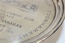 1952 All-American Men's Amateur Golf Tournament Winner's Sterling Plate - Frank Stranahan