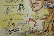 1952 Australian Tour Caricature of Paul Hahn by Artist Tony Zafty