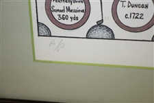 1985 Artists Proof The Feathery Maker Display Signed by Artist Billy Dittleoff - Framed