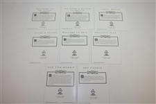 Eight (8) St. Andrews Legends 'Golf, and in the beginning' Photocards in Original Holder