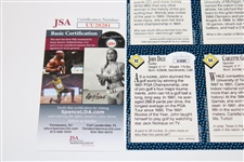 John Daly Signed 1992 Sports Illustrated Uncut Golf Card Sheet JSA #UU28281