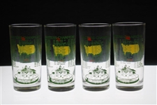1991, 1992, 1993 & 1994 Masters Tournament Commemorative Glasses