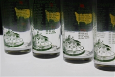 1991, 1992, 1993 & 1994 Masters Tournament Commemorative Glasses