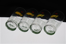 1995, 1996, 1998 & 1999 Masters Tournament Commemorative Glasses