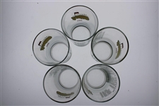 2000, 2003, 2004, 2006 & 2007 Masters Tournament Commemorative Glasses