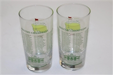 Pair of 2013 Masters Tournament Commemorative Glasses in Original Box