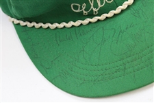 Palmer, Nicklaus & others Multi-Signed 1966 Tourn. of Champions Officials Green Rope Hat JSA #BB14423