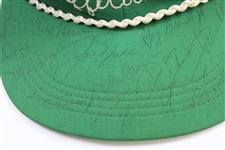 Palmer, Nicklaus & others Multi-Signed 1966 Tourn. of Champions Officials Green Rope Hat JSA #BB14423
